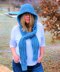 Winter Blues Hooded Scarf