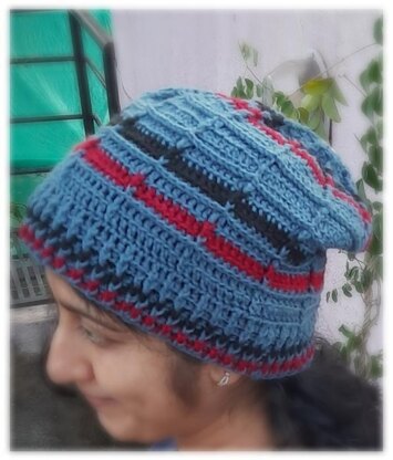 Windowpane Slouchy Beanie