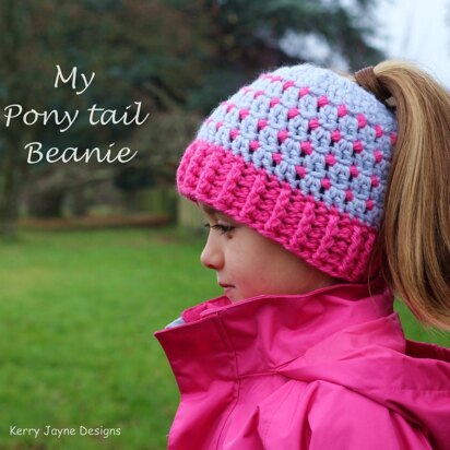 My Pony tail beanie kids USA