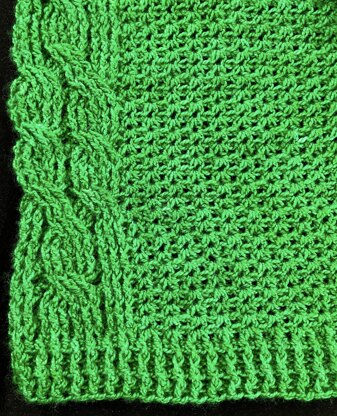 "Kiss Me! I'm Irish!" Crochet Scarf/Shawl