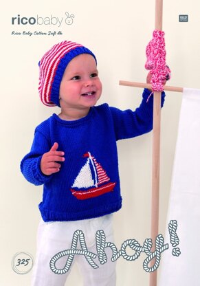 Sweater and Hat in Rico Baby Cotton Soft DK - 325