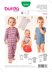 Burda B9384 Babie's Bodysuit and Rompers Sewing Pattern