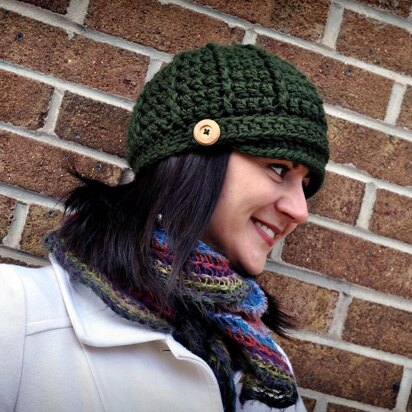 Classy Crochet Newsboy Cap