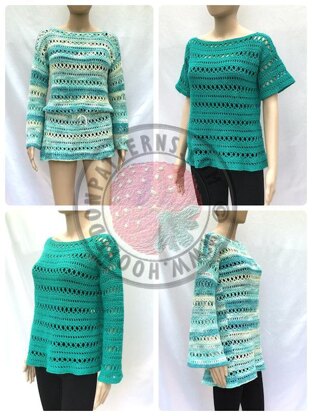 Anysia Summer Top, Tunic, Beach Cover