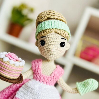 Crochet doll pattern amigurumi, Crochet doll with clothes pattern Crochet  pattern by Oxana Tim