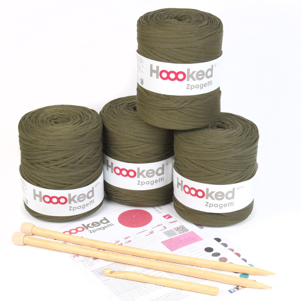 Hoooked DIY Crochet & Knit Kit Pouf Zpagetti - view 3
