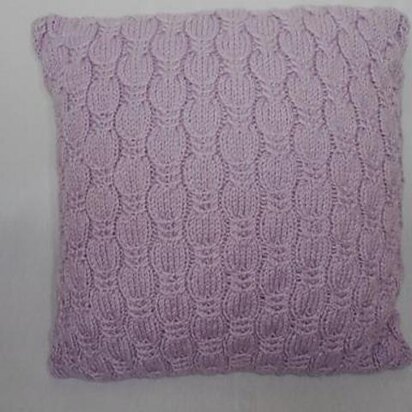 Simple Aran Cable Cushion Cover