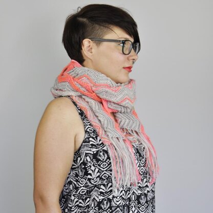 Chevron Fringe Scarf