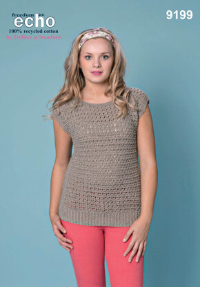 Textured Top in Twilleys Freedom echo DK - 9199