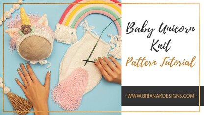 Unicorn Baby Knit Outfit Pattern