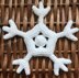 Snowflake free Christmas ornament