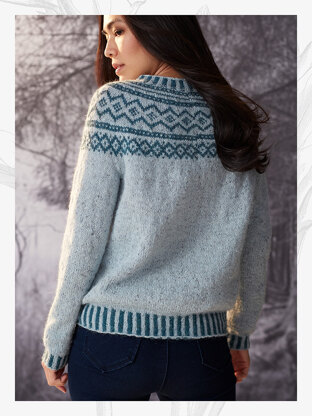 "Yvette Jumper" - Sweater Knitting Pattern For Women in Willow and Lark Woodland