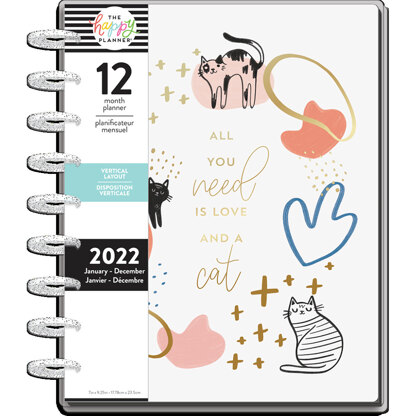 The Happy Planner Modern Meow Classic 12 Month Planner
