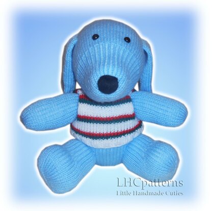 Dog Knitting Pattern, Knitted Dog