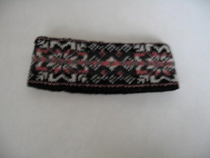 Fair Isle Snowflake Ear Warmer