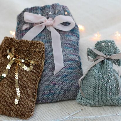 Adorn Gift Bags - knitting pattern