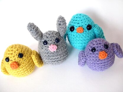 Amigurumi Easter chick and bunny