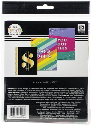 The Happy Planner Plastic Envelopes 3/Pkg - Budget, 4"X6" & 5"X7"