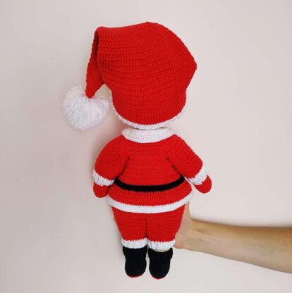 Christmas crochet pattern, Christmas amigurumi doll pattern, Santa crochet pattern 12,6" (32 cm), Lulu doll (English, Deutsch, Français)