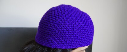 Linen stitch short beanie
