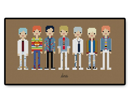 BTS DNA - PDF Cross Stitch Pattern