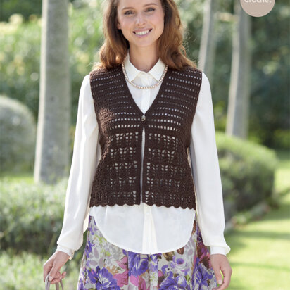 Waistcoat in Sirdar Country Style 4 Ply - 7045 - Downloadable PDF