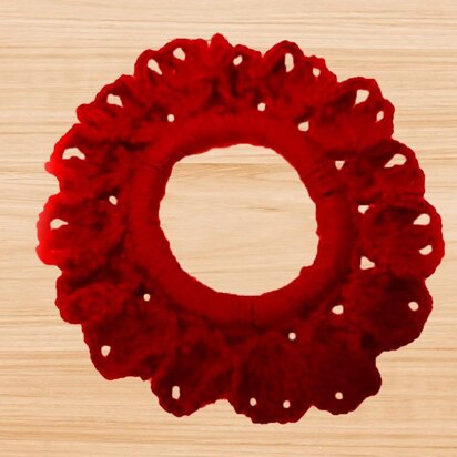 A crochet scrunchie pattern