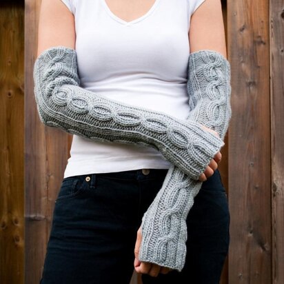 Kare Knits' Cable Twist Arm/Wrist Warmers - knitting pattern