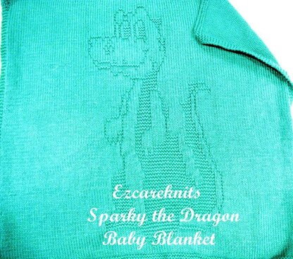 Sparky the Dragon Baby Blanket