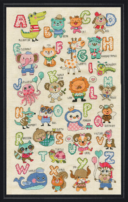 Design Works Cute Animals ABC Cross Stitch Kit