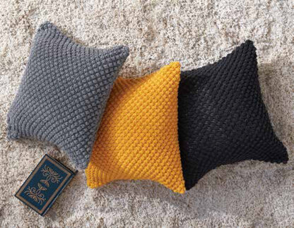 Pebble Pop Knit Pillow in Caron One Pound - Downloadable PDF