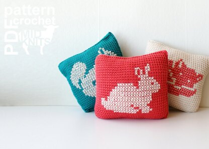 Woodland Animals Throw Pillows (2016008)