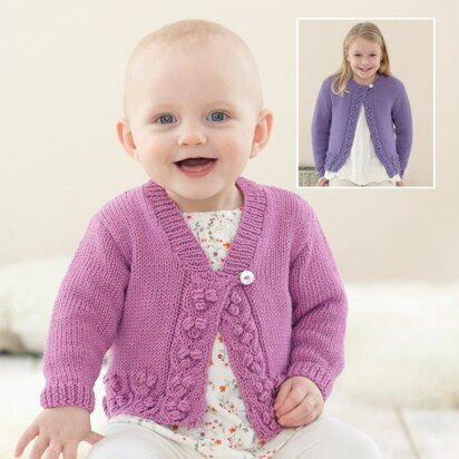 Cardigans in Sirdar Snuggly Baby Bamboo DK - 4668- Downloadable PDF