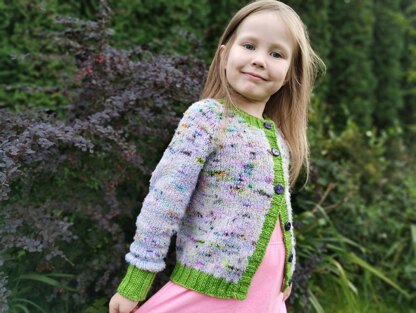 Watercolors children cardigan