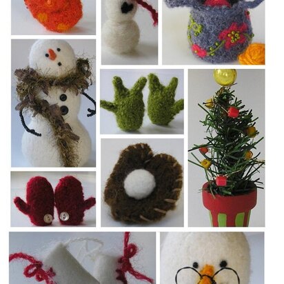 Felted Snowman Accessories