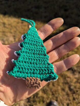 Flat Christmas Tree Ornament