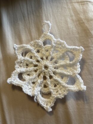 Frosted Lace Snowflake Crochet pattern by Renata Saj | LoveCrafts