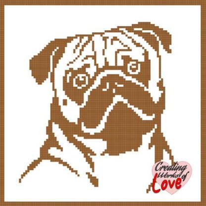 Pug Picture Stitch Graphgan