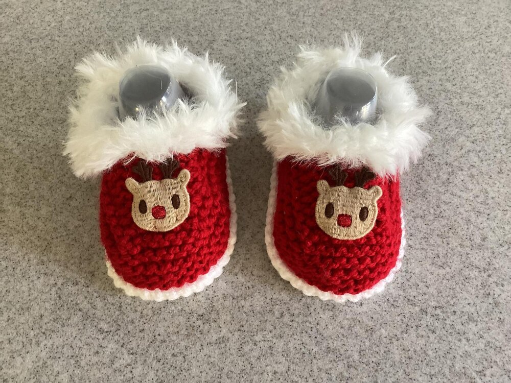 baby reindeer booties