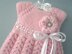 Knitting Pattern Christening Baby Dress Baby Jacket by Elena Mitchell