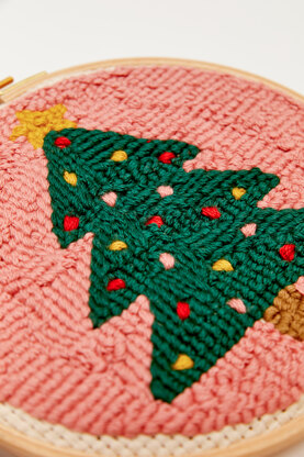 DMC Christmas Tree Punch Needle Pattern - PAT1627_2