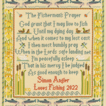 Bothy Threads The Fisherman's Prayer Cross Stitch Kit - 27 x 30cm 