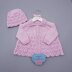 Ruby-Anne baby matinee coat knitting pattern 18" chest