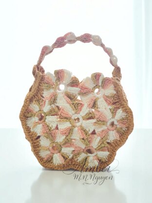 Hexagon Bloom Crochet Bag Pattern - PDF download