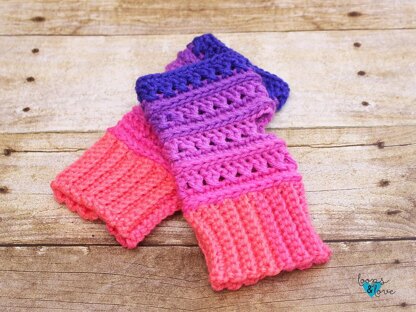 Criss Cross Fingerless Gloves