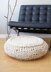 Crochet Cable Footstool Cover for Ikea's Alseda Footstool