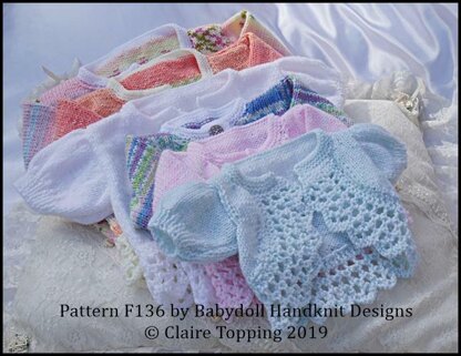 Bolero and Beanie pattern 14-24” chest (newborn-3 years)