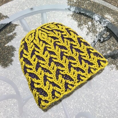 Olives (brioche stitch hat) - knitting pattern