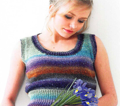 Sleeveless Top in Noro Silk Garden Lite - Downloadable PDF