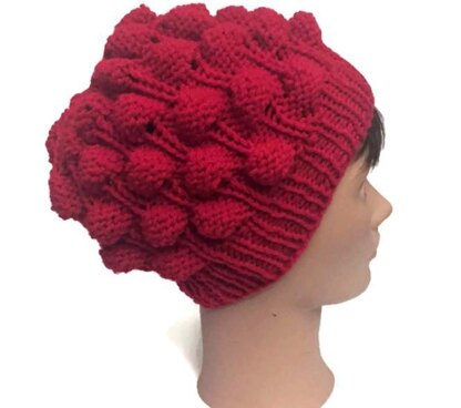 Strawberry stitch hat